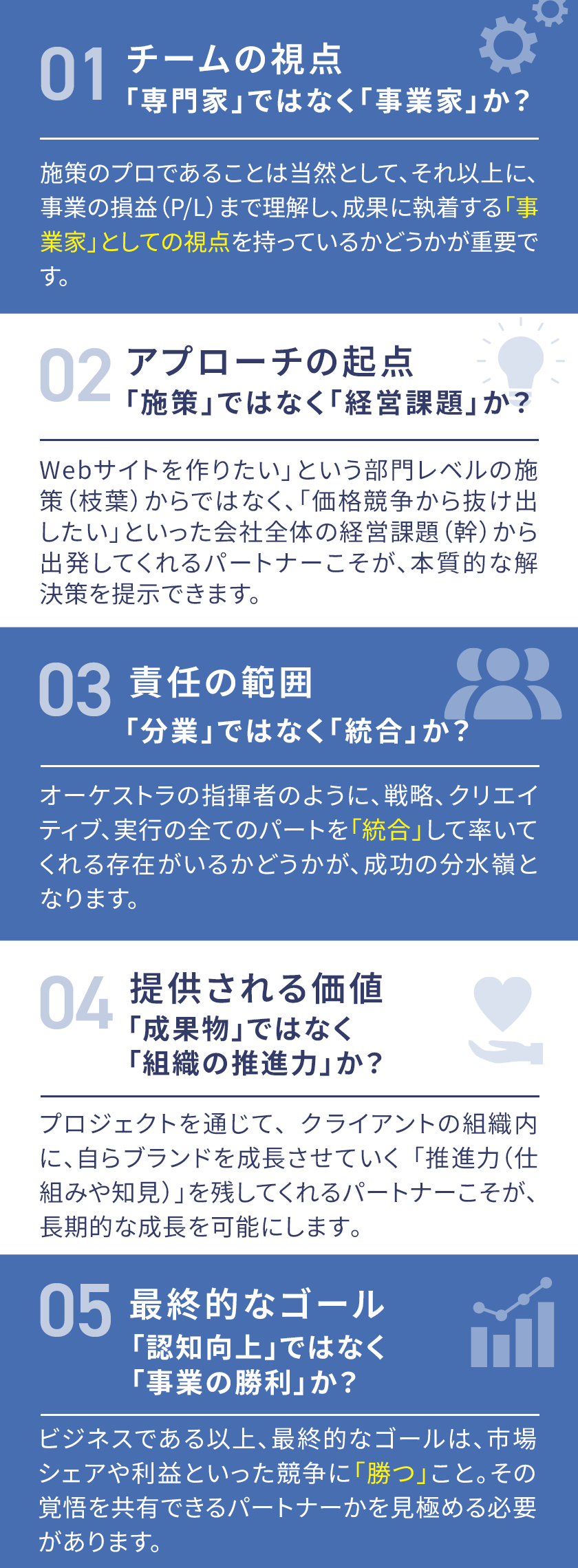 ①チームの視点 - 「専門家」ではなく「事業家」か？